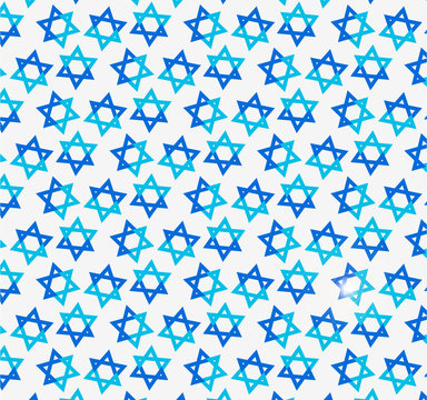 Jewish pattern with star of David