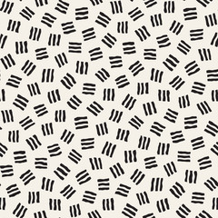 Vector Seamless Pattern. Abstract Background With Scattered Geometric Shapes.