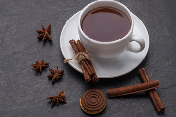 white tea cup