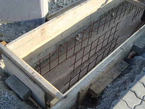 Mauerschallung Betonieren