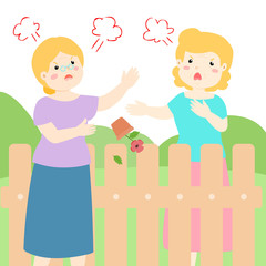 Bad relationship of senior neighbor vector