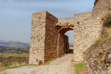Ronda. The fortress wall.