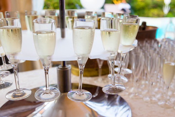 Champagne and glasses