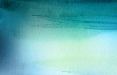 Abstract acrylic and watercolor brush strokes painted background.