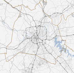 Map Nashville city. Tennessee Roads - 144464640