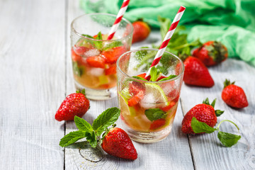 Strawberry Mojito with Lime