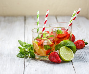 Strawberry Mojito with Lime