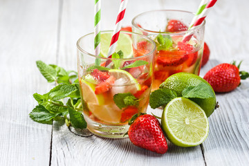 Strawberry Mojito with Lime
