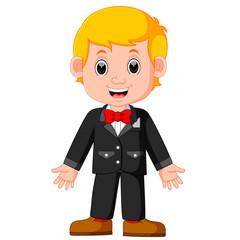 cute businessman cartoon