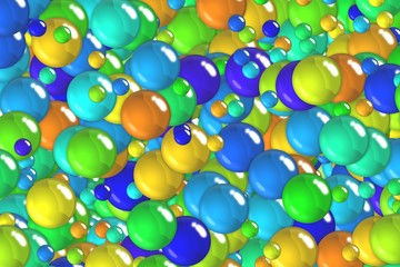 Bright scales and bubbles design for valentines day