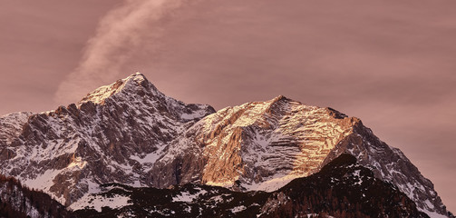 Gr. Priel sunset, Totes Gebirge, Austria