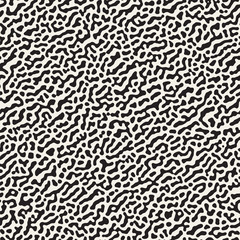 Vector Seamless Grunge Pattern. Black and White Organic Shapes. Abstract Background Illustration
