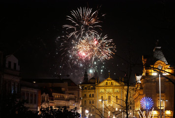 New Year Fireworks in Porto, Portugal © Anastasia