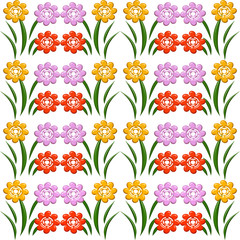 Floral retro seamless pattern