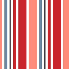 Abstract vector striped and dotted seamless pattern with colored stripes.