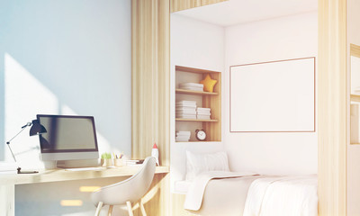 Kids room with pc, toned