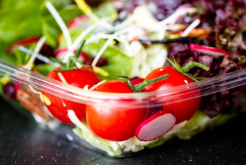 Fresh mixed vegetables salad