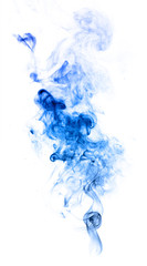 Fototapeta premium Colorful fantasy smoke on white background