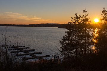 Sunset at the Lake, Steinberger See, Bavaria