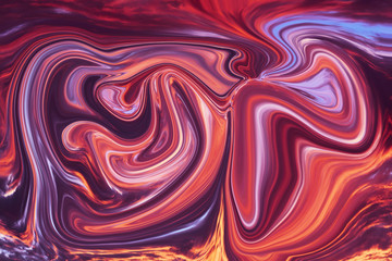 Colorful psychedelic liquefied background