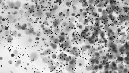 Beautiful monochrome bokeh blurred dots background defocused lights