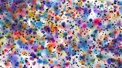 Beautiful colorful bokeh blurred background defocused dots