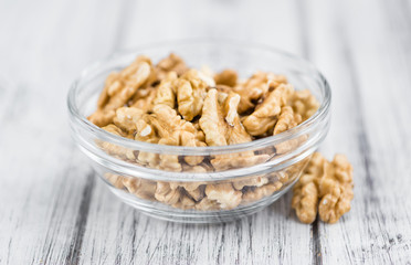 Walnut kernels (selective focus)