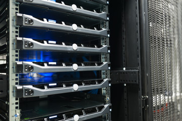 Network servers in data room Domestic Room