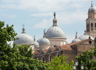 Fototapeta na wymiar view of the Basilica of Santa Giustina of Padua, Italy