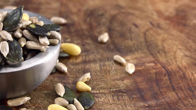 Seeds (mixed) as not loopable roating 4K UHD footage