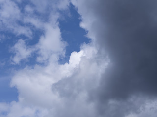 Fototapeta na wymiar Dark Clouds On A Blue Sky, Background