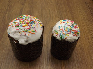 traditional, holiday, egg, sweet, spring, kulich, dessert, festive, bread, easter, food, cake, homemade, symbol, flower, russian, culture, celebration, background, orthodox, white, decoration, baked, 