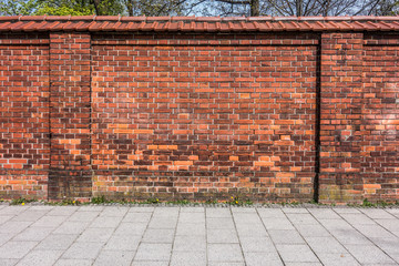 Mauer von außen vom Ostfriedhof München