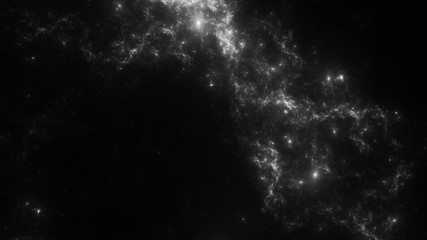 Abstract fractal illustration looks like galaxies