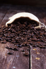 coffee, bag and scoop