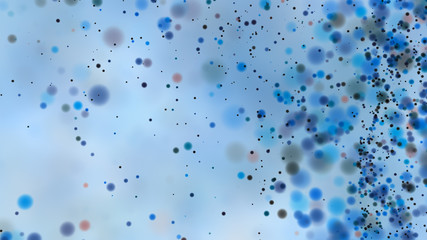 Beautiful colorful bokeh blurred background defocused dots