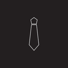 tie line icon, outline vector logo illustration, linear pictogra