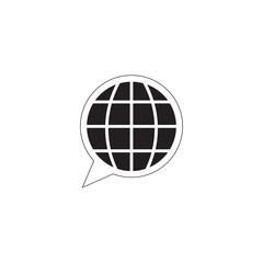 Vector choose or change language icon on white background