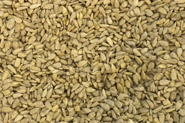 This is a photograph of hulled Sunflower Seeds