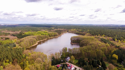 Seenlandschaft - Luftbildaufnahme