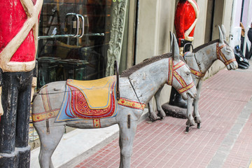 Horses Figures in Wood