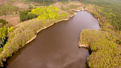 Seenlandschaft - Luftbildaufnahme