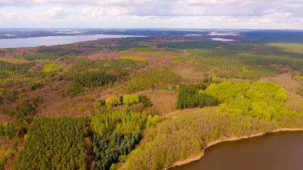 Seenlandschaft - Luftbildaufnahme