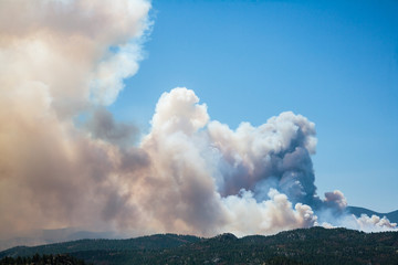 Wildfire in the Rocky Mountains