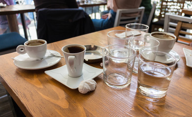 Leftovers after having coffee