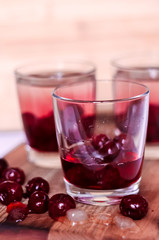 Drink for a good mood. Cherry cocktail