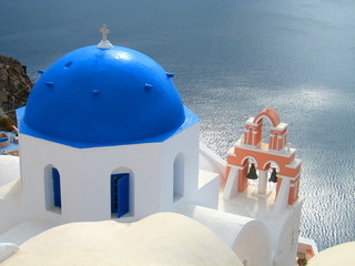 Santorini Church in the Afternoon Sun