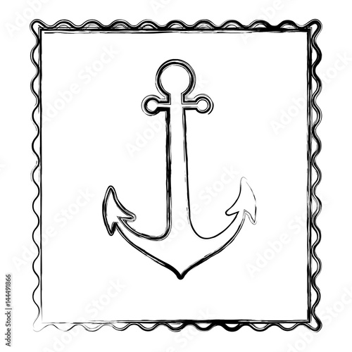 Download "blurred silhouette frame of anchor vector illustration ...