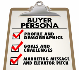 Buyer Persona Clipboard Checklist Customer Profile 3d Illustration