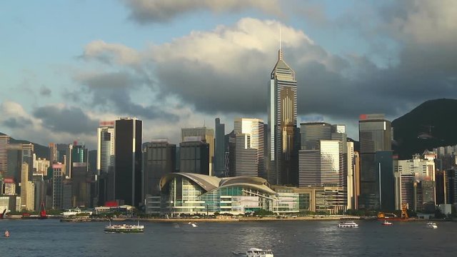Hong Kong City skyline in Twilight